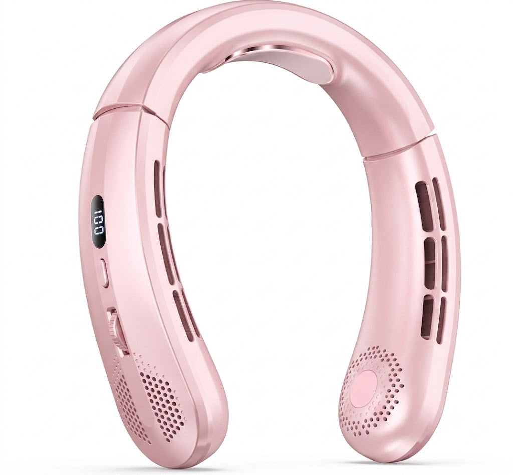 EaseHaus Portable Neck Fan - Light Pink