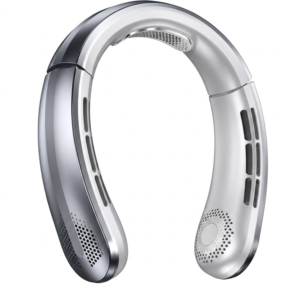 EaseHaus Portable Neck Fan - Silver